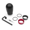 Cobb Tall Weighted COBB Knob - Black w/Red Base (2013 - 2016 FR-S / 2013 - 2026  BRZ / 2022 - 2026 GR86 / 2013 - 2018 Focus ST / 2016 - 2018 Focus RS / 2014 - 2019 Fiesta ST) - 291370-RD
