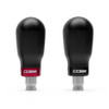 Cobb Tall Weighted Cobb Knob - Black w/Red Trim (2017 - 2021 Honda Civic Type R / 2017 - 2020 Civic Si) - 2H1370-B-RD