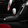 Cobb Tall Weighted Cobb Knob - White w/Red Trim (2017 - 2021 Honda Civic Type R / 2017 - 2020 Civic Si) - 2H1370-W-RD