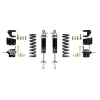 Detroit Speed Rear Coilover Conversion Kit - Single Adjustable Shocks  (1964 - 1966 GM A-Body - Stock Axle) 042404-SDS