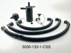 UPR Products Oil Catch Can w/ CSS Separator - Single Valve - Plug N Play Black (2015 - 2017 Mustang GT w/ Gen 3 Whipple) 5030-133-1-CSS