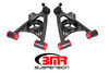 BMR A-Arms - Lower - Spring Pocket - Non-Adjustable - Polyurethane - Standard Ball Joint - Black (1979 - 1993 Mustang) AA034H