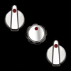UPR Products Slimline & Climate Control AC Knobs - Polished (1989 - 2004 Mustang) 1003-89-25