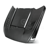 Anderson Composites Carbon Fiber Ram Air Hood - Double Sided (2015 - 2017 Mustang) AC-HD15FDMU-AB-DS
