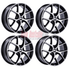 BBS 19x8 Satin Black SR29 Wheel Diamond Cut Set of 4 (05-17 Mustang) SR029VGPK