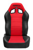 Corbeau Baja XRS Recling Suspension Seat Pair Red