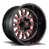 Fuel Off-Road 20x10 Stroke Wheel 5 Bolt -18 ET 78.10 Bore Gloss Black w/Candy Red D612