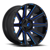 Fuel Off-Road 20x10 Contra Wheel 5 Bolt -18 ET 78.10 Bore Black & Blue D644