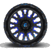 Fuel Off-Road 20x9 Stroke Wheel 5 Bolt 1 ET 78.10 Bore Gloss Black w/Candy Blue D645