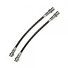 J&M Stainless Steel Brake Hoses Kit - Rear Frame to Axle - Clear (1995 - 2002 Camaro / Firebird - Traction Control) 22503-C
