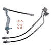 J&M Stainless Steel Brake Hose Kit - Front & Rear - Black (1987 - 1993 Mustang) 22515-B