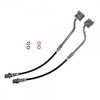 J&M Stainless Steel Brake Hose Kit - Front - Black (1987 - 1993 Mustang) 22515F-B