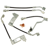 J&M Stainless Steel Brake Hose Kit - Front & Rear - 5 Hose - Black (1994 - 1995 Mustang) 22550-B