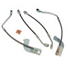 J&M Stainless Steel Brake Hose Kit - Front & Rear - Clear (1999 - 2004 Mustang - No Traction Control) 22553-C