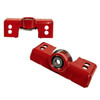 J&M Rear Upper Shock Mount Adjustable Red (2015 - 2026 Mustang) 25350R