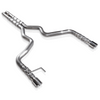 Stainless Works Catback Exhaust Retro Series  w/ H-Pipe 2.5" Muffler Core Factory Connect (2015-2017 Mustang GT) M15CB