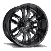 Fuel Off-Road 18x9 Sledge Wheel 6 Bolt 1 ET Gloss Black D595