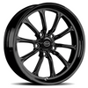 RC Components 17x4.5 Exile-S Front Wheel Black