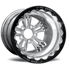 RC Components 15x8.5 Fusion Rear Wheel Double Beadlock Polished Rim