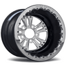 RC Components 15x9 Fusion Rear Wheel Double Beadlock Black Rim