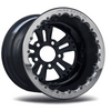 RC Components 15x11 Fusion Double Beadlock Rear Wheel Black Rim