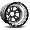 RC Components 15x11 Torx Rear Wheel Double Beadlock Polished Rim