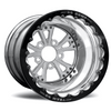 RC Components 15x11 Torx Rear Wheel Double Beadlock Polished Rim