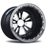 RC Components 15x13 Fusion Rear Wheel Double Beadlock Black Rim