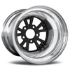 RC Components 15x15 Torx Rear Wheel Double Beadlock Black Rim