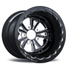 RC Components 15x16 Torx Double Beadlock Rear Wheel Black Rim