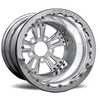 RC Components 15x16 Fusion Rear Wheel Double Beadlock Polished Rim