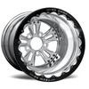 RC Components 15x16 Fusion Double Beadlock Rear Wheel Polished Rim