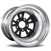 RC Components 16x15 Torx Rear Wheel Double Beadlock Black Rim