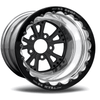 RC Components 16x15 Torx Rear Wheel Double Beadlock Polished Rim