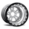 RC Components 16x15 Torx Rear Wheel Double Beadlock Polished Rim