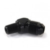 Nitrous Outlet 1/8" NPT x 6 AN 45 Degree Black 00-01252