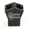 Nitrous Outlet High Flow Y Distribution Block 1/4" NPT Inlet/Outlets 00-01710