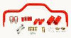 BMR Xtreme Rear Anti-Roll Bar Kit Solid 1.375"/3" Axles Red (64-72 A-Body) XSB006R