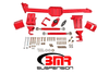 BMR Watts Link - Body Mount - Rod Ends - Adjustable Axle Clamps - Red (2005 - 2014 Mustang / 2007 - 2014 Shelby GT500) WL006R
