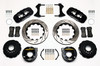 Wilwood AERO4 Big Brake Rear Parking Brake Kit 14" Drilled & Slotted (05-14 Mustang) 140-10950-D