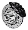 Wilwood Forged Dynapro 6 Big Brake Front Brake Kit Hub 12.19" Drilled & Slotted (65-70 Mustang) 140-12947-D