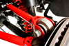 BMR Upper Control Arms - Single Adjustable - Rod Ends - Red (2016 - 2024 Camaro) UTCA062R