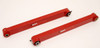 BMR Lower Control Arms Boxed DOM Non-Adj Poly Spherical Bearing Combo Red (2005-2014 Mustang/GT500) TCA022R