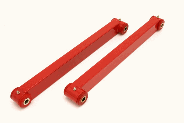 BMR Lower Control Arms - Boxed - Non-Adjustable - Polyurethane Bushings - Red (2005 - 2014 Mustang / 2007 - 2014 Shelby GT500) TCA019R