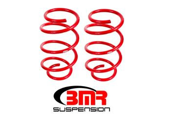 BMR Drag Lowering Springs - Front - Red (2015-2026 Mustang GT) SP087R