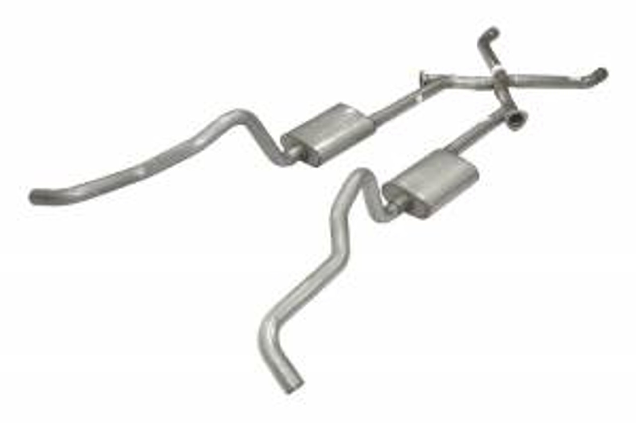 Pypes 2.5" Crossmember Back w/X-Change System No Muffler (1955 - 1957 Chevrolet Nomad Wagon) - SGC17