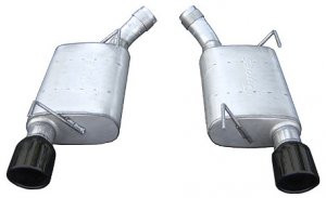Pypes Axle-Back Exhaust System w/ Violator Mufflers Black (2005 - 2010 Ford Mustang GT) - SFM60VB