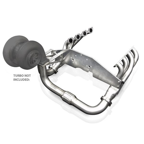 Stainless Works Turbo Header Kit Ford Small Block Down/Forward SBFDFTKIT