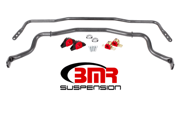 BMR Sway Bar Kit w/Bushings - Front & Rear - Black (2015 - 2026 Mustang) SB043H