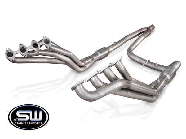 Stainless Works 1-3/4" Long Tube Headers - Catted - Factory Connect (2004 - 2008 F150 5.4L) 08F150HCATY
